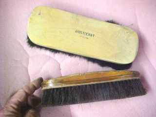 Vintage Pair of Shoe Brush Brushes Aristocrat USA Hand Tools