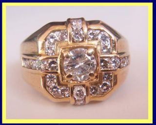 Antique / Vintage Gentlemans signet or pinky ring. 14k yellow gold 