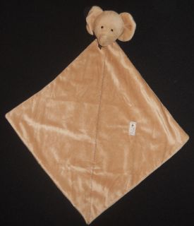 Boys Carters Brown Elephant Rattle Lovey Blanket Plush Toy