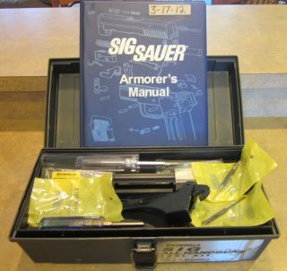 BROWNELLS SIG SAUER SIGARMS POLICE ARMORER TOOL KIT PARTS MANUAL NEW 