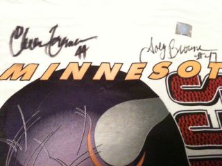   Minnesota Vikings Chuck Foreman 44 Joey Browner 47 Autographs