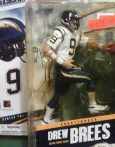 McFARLANE NFL 12 DREW BREES SD CHARGERS FOOTBALL ACTION FIGURE NO 