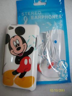 mickey mouse ipod touch 4g case cover earbuds retro more