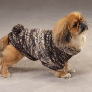 Shimmer Turtleneck Dog Sweater with Poms Chihuahua XXS Coat Costume 