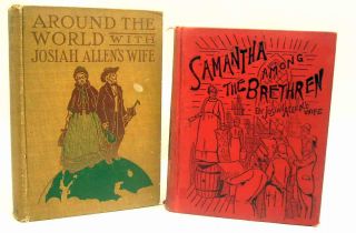 Two vintage 1st editions Samantha Among Brethren & Josiah Allens Wife