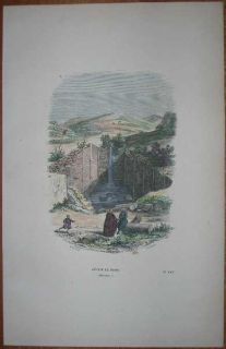1843 Breton Print Pool of Siloam Jerusalem
