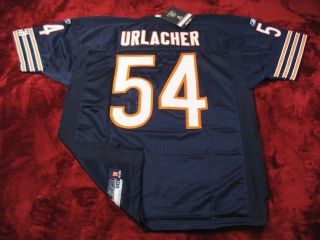 54 Brian Urlacher Bears Navy Home NFL Sewn Jersey Choose Size