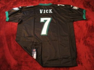 Michael Vick Eagles Black NFL Sewn Jersey Choose Size