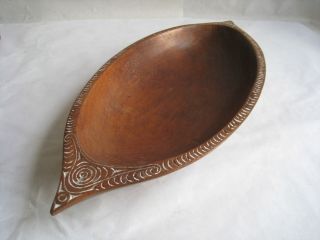 DOUBLE ENDED BOWL MASSIM TROBRIAND ISLANDS NEW GUINEA PRIMITIVE TRIBAL 