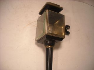 Antique / Vintage Rare Auto or Coach Lantern ( Oil Lamp ) With Clamp 