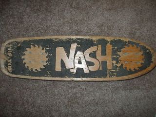 Vintage Nash Tuf Top Buzzsaw Skateboard with Original Makaha Trucks