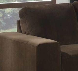 New 2pc Contemporary Modern Suede Sofa Sset AC Brianna