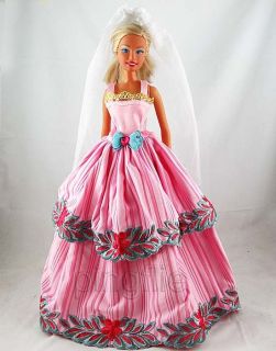 Fashion Handmade Wedding Dress Clothes for Barbie Doll W106