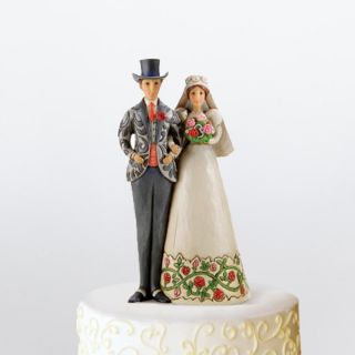 Jim Shore Bride Groom Wedding Cake Topper Figurine 4007600