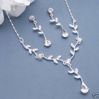 Four Bridal Wedding Bridesmaid Jewelry 4 Necklace Sets