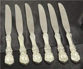 Piece Sterling Reed and Barton Francis I Knife Set NR