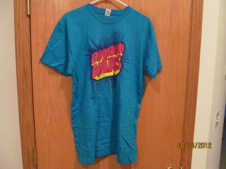 Bruno Mars Blue Tee Shirt Size Large Athletic Cut New Without Tags 