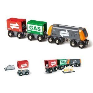 Brio Cargo Train Wooden Childrens Toy Railway 33259 7 Piece Set 