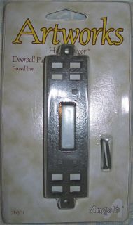 Artworks Forged Iron Doorbell Push Button