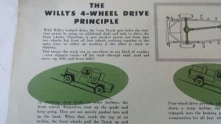 955 1956 Willys Overland Jeep Truck Sales Brochure