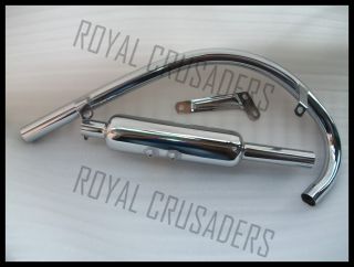 Royal Enfield Short Exhaust Silencer and Pipe 500cc