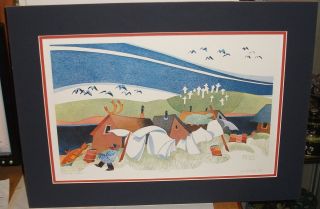 Rie Munoz Summer Storm at Buckland  Limited Signed Lithograph Listed 