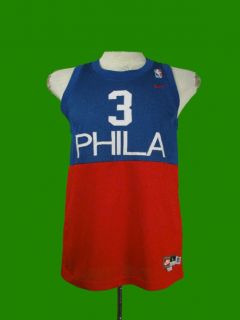   Sixers 76ers Allen Iverson Throwback Jersey Sewn Nike Youth L