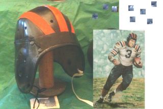1930s Bronko Nagurski Chicago Bears Leather Football Helmet