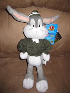 Bugs Bunny Army New Licensed Plush Stuffed New with Tags 16 Looney 