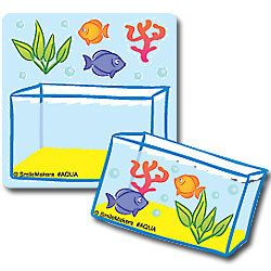 15 Make Your Own Fish Tank Aquarium Sticker Party Favor