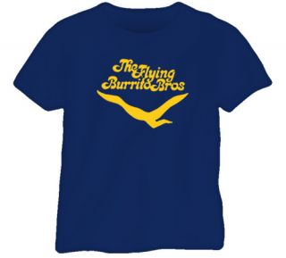 Flying Burrito Brothers Cool Music Navy Blue T Shirt