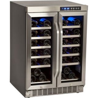   French Door Wine Cooler Refrigerator Dual Zone Built in Fridge