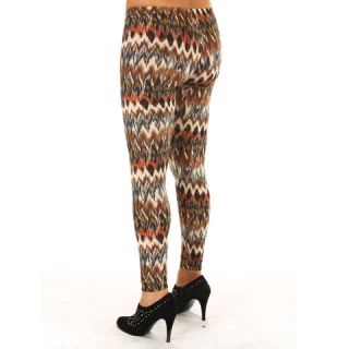 Aztec Leggings 3 Patterns Browns Reds Blues Available in Sizes 6 18 