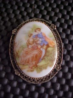 fragonard cameo brooch couple 1 1 2 