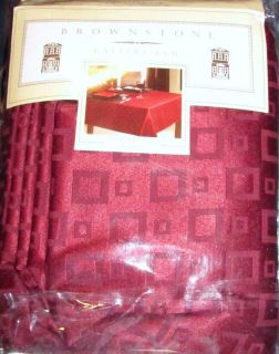 New Brownstone Gallery Tablecloth 60x104Oblong Wine