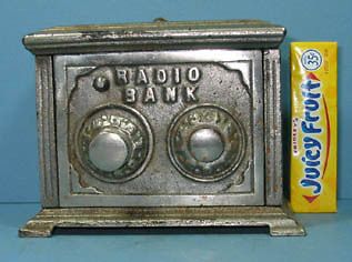 1924 5 radio bank 2 dials 1 combination n iron
