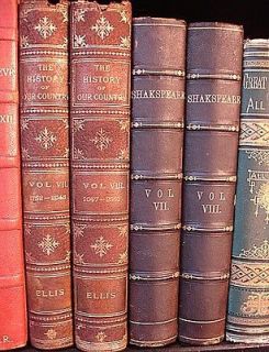 RARE ANTIQUE LEATHER & PREMIUM BOUND CLASSIC BOOK LOTS/19th & Early 