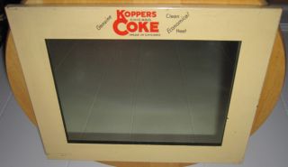 ANTIQUE ADVERTISING MIRROR DOUBLE SIDED SIGN KOPPERS CHICAGO COKE COAL 