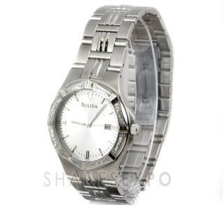 New Bulova Watches Watches 96E107 Silver Silver Diamond Collection 