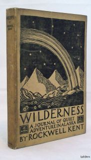 Wilderness   Rockwell Kent   Illustrated   Authors First Book   1927 