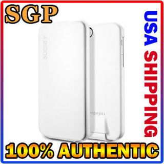 SPIGEN SGP iPhone 5 Premium, Handmade Leather Argos pouch Case White