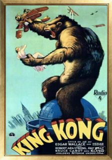   Movie Poster King Kong 1933 Fay Wray Bruce Cabot 