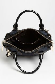 Burberry Prorsum Leather Suede Tote Ink Metallic Blue $1695