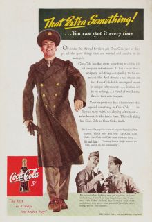  1943 Vintage Ad Coca Cola Coke World War II