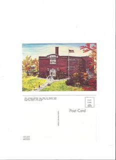   School Postcard Original Painting by Gerald Nees Adkins Burnham