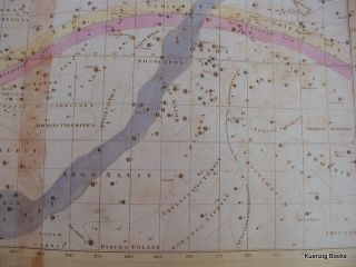 1833 Burritt A Celestial Planisphere or Map of The Heavens Wide 