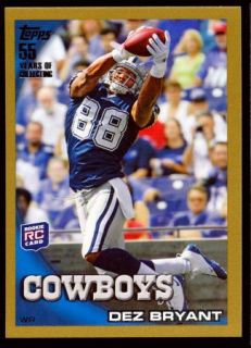 Dez Bryant 2010 Topps Gold Border Parallel Edition RC 2010 Dallas 