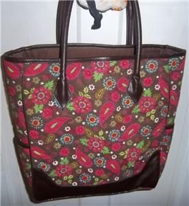Buckhead Beatties Quilted Cotton Leather Large Tote
