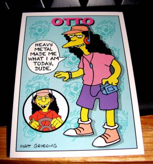The Simpsons Series 1 Otto The Busdriver Promo 25 Cards