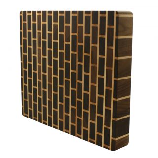 Kobi Brick Wall Butcher Block Wood Cutting Board 27 Sizes 1 5 Thick 
